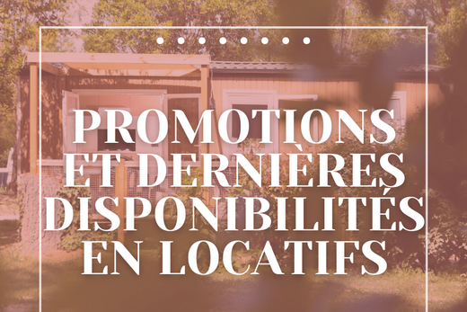 Zoom sur les promotions &amp; disponibilités en locatifs au Camping Le Haras 🌞